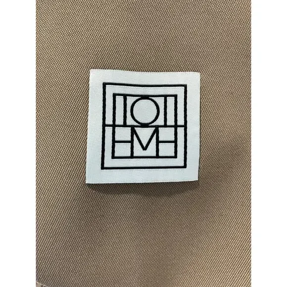 Toteme Beige Double-Breasted Trench Coat - Picture 4 of 6